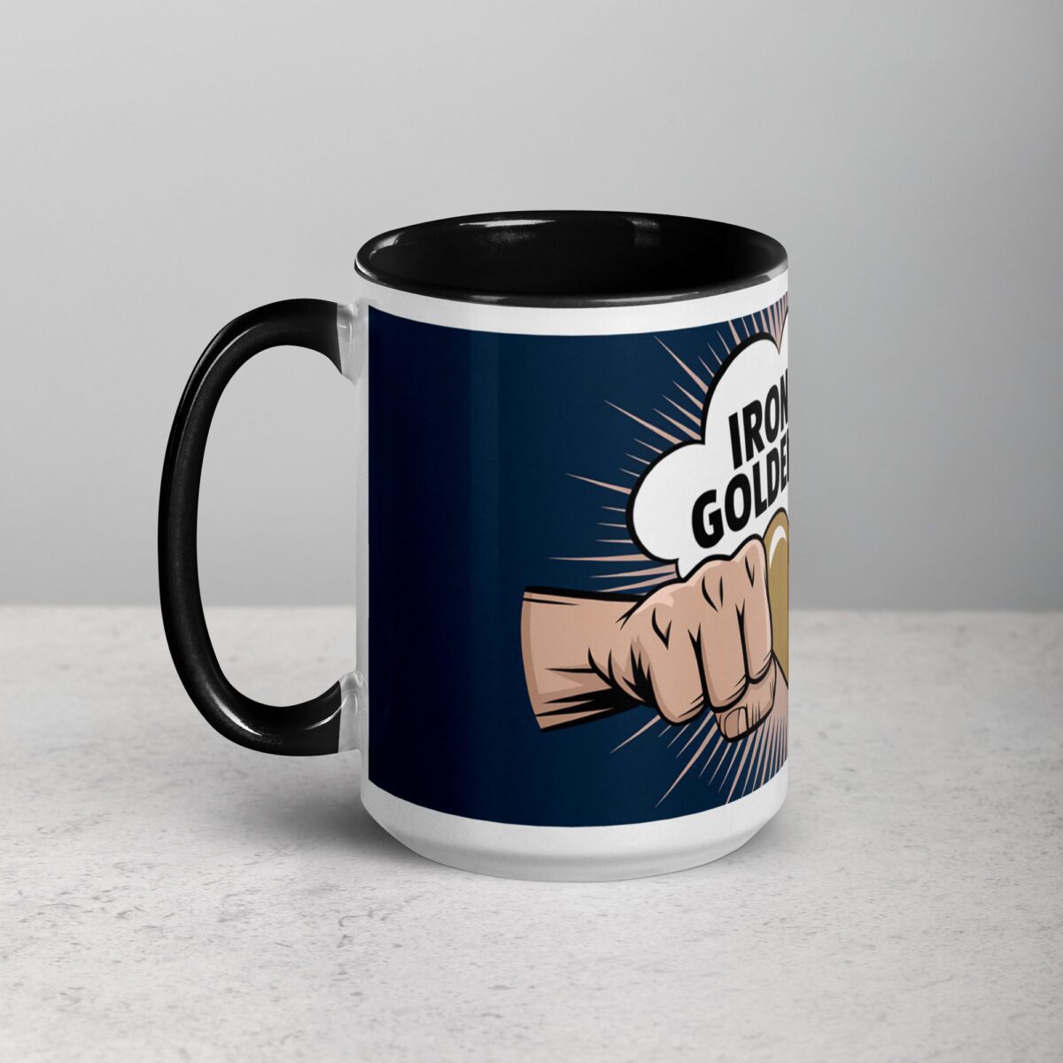 Iron Fists, Golden Heart Boxing Mug - Image 5