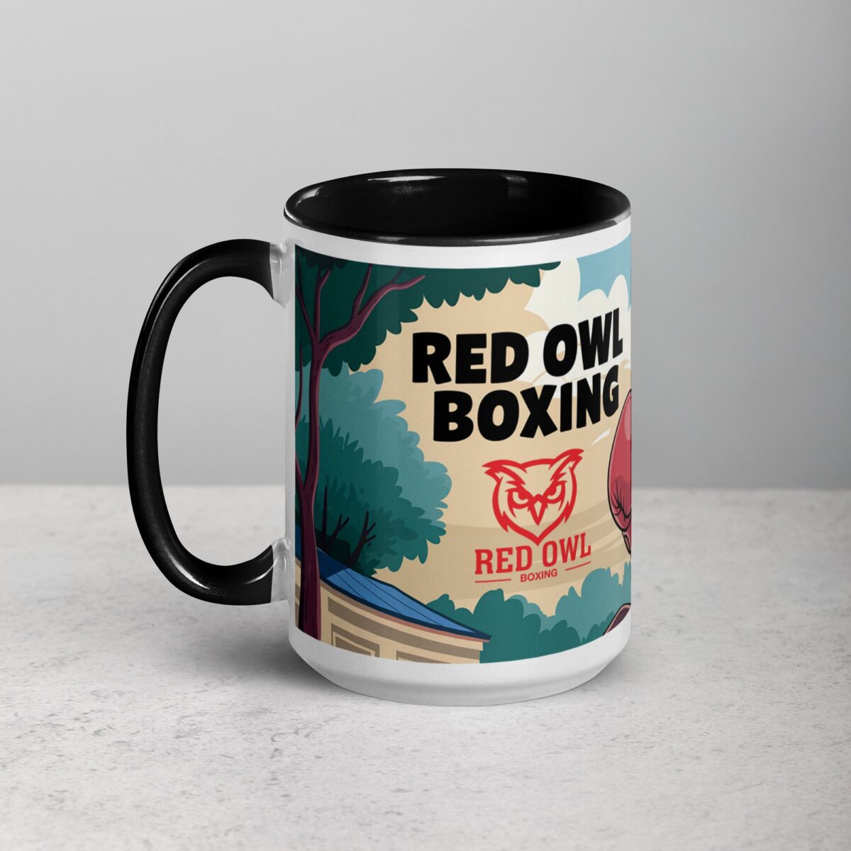Red Owl Boxing Limited Edition Coffee Mug - Image 5