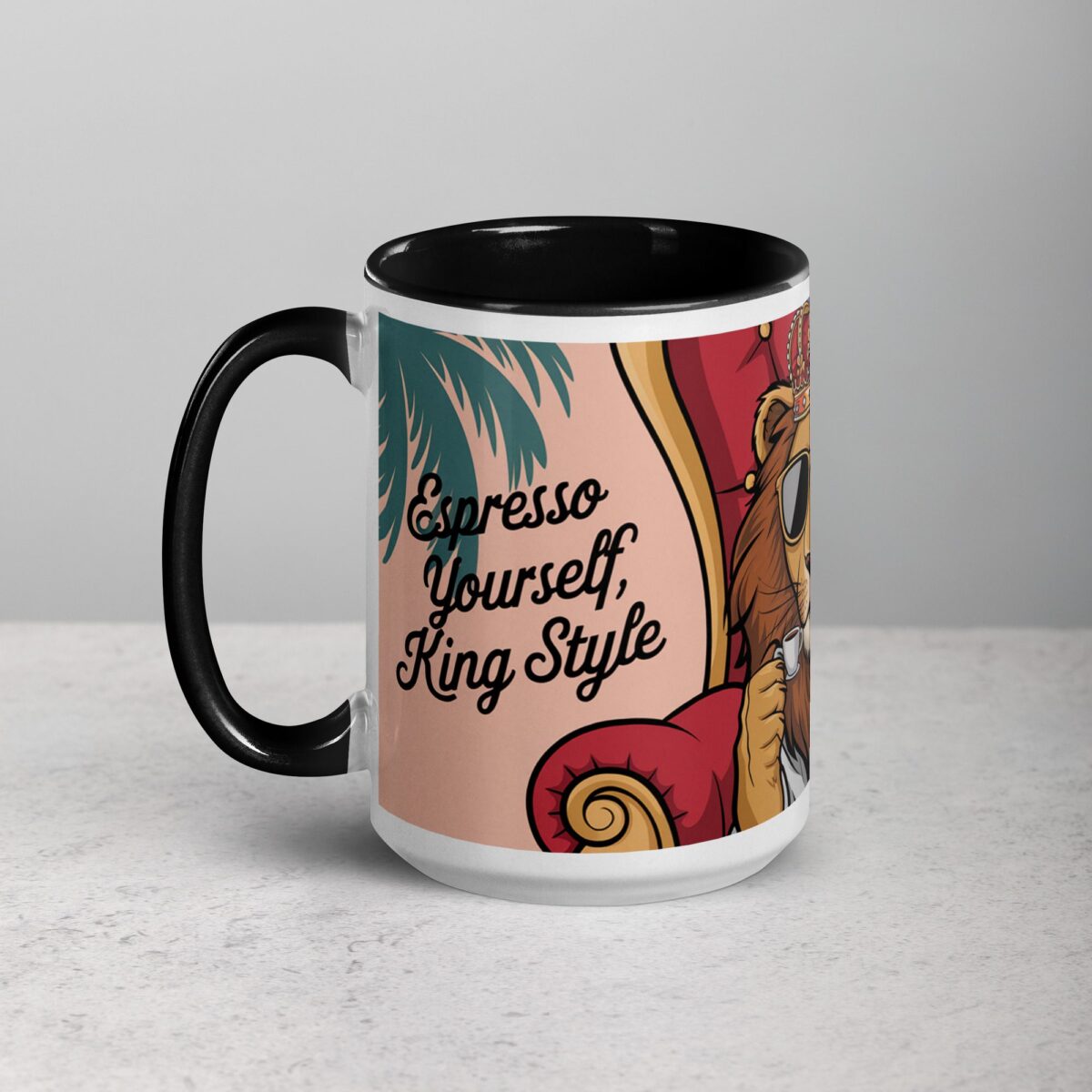 Espresso Yourself, King Style Lion Coffee Mug - Image 5