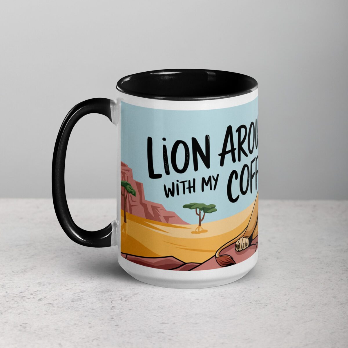 Lion Around with My Coffee Mug - Image 5