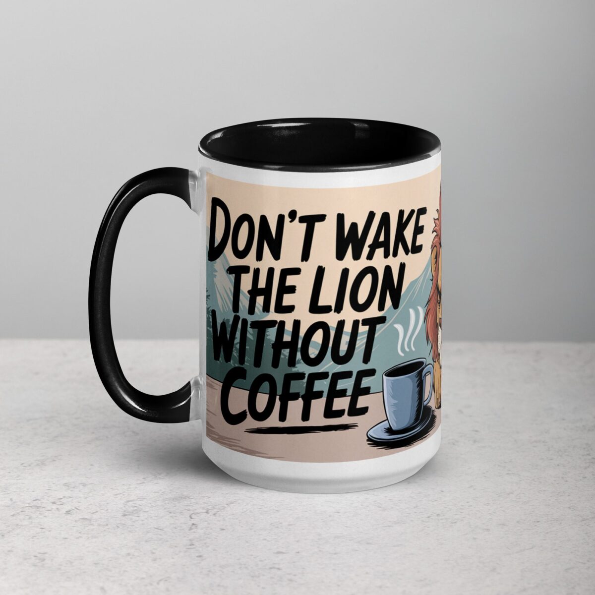 Don’t Wake the Lion Without Coffee Mug - Image 5