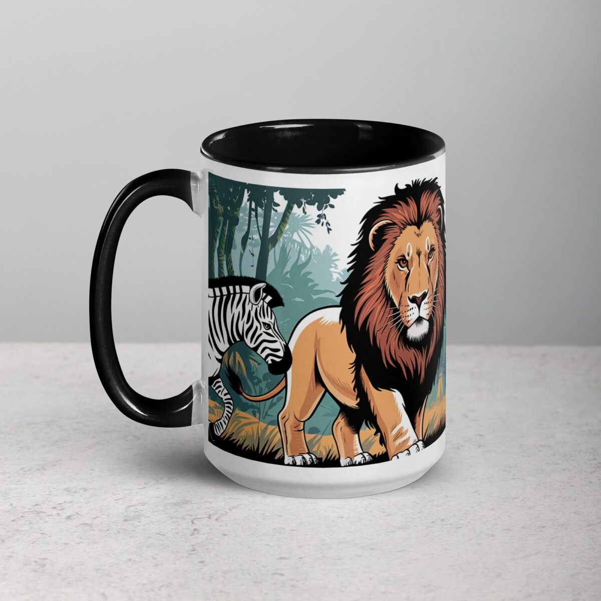 Fearless and Fueled by Coffee Lion Mug - Image 5