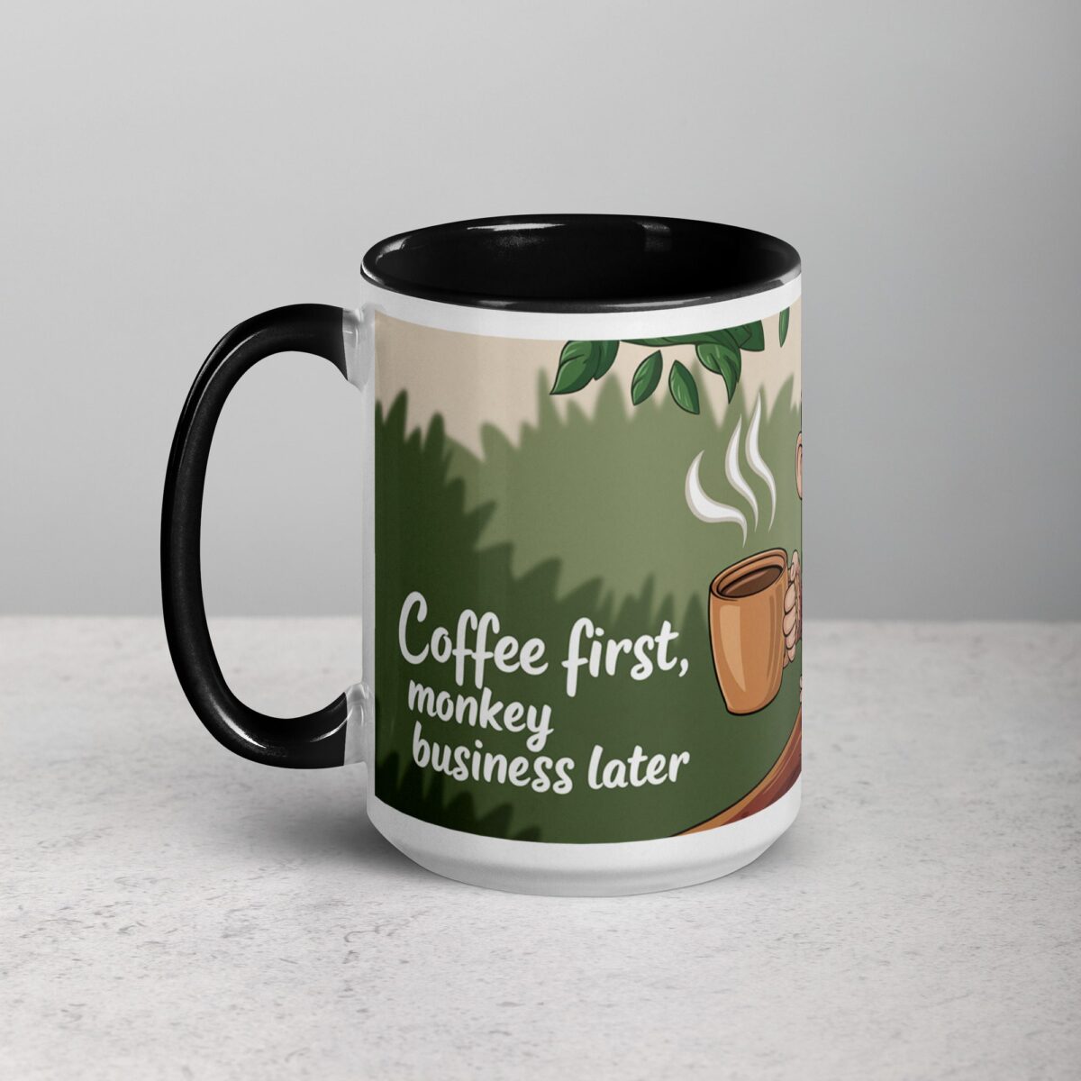 Coffee First, Monkey Business Later Mug - Image 5