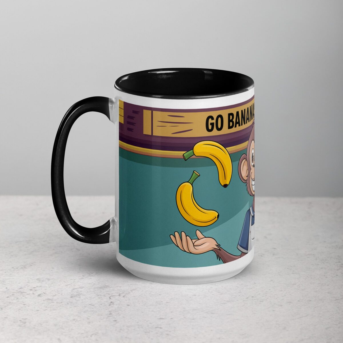 Go Bananas for Coffee Monkey Mug - Image 5