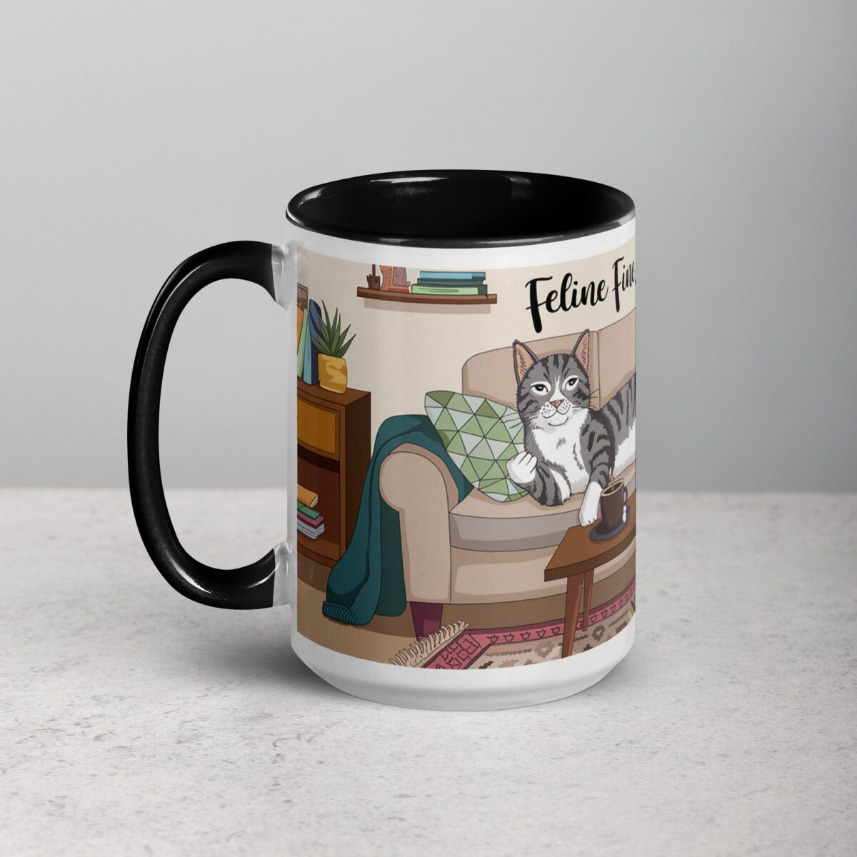 Feline Fine, One Sip at a Time Cat Mug - Image 5