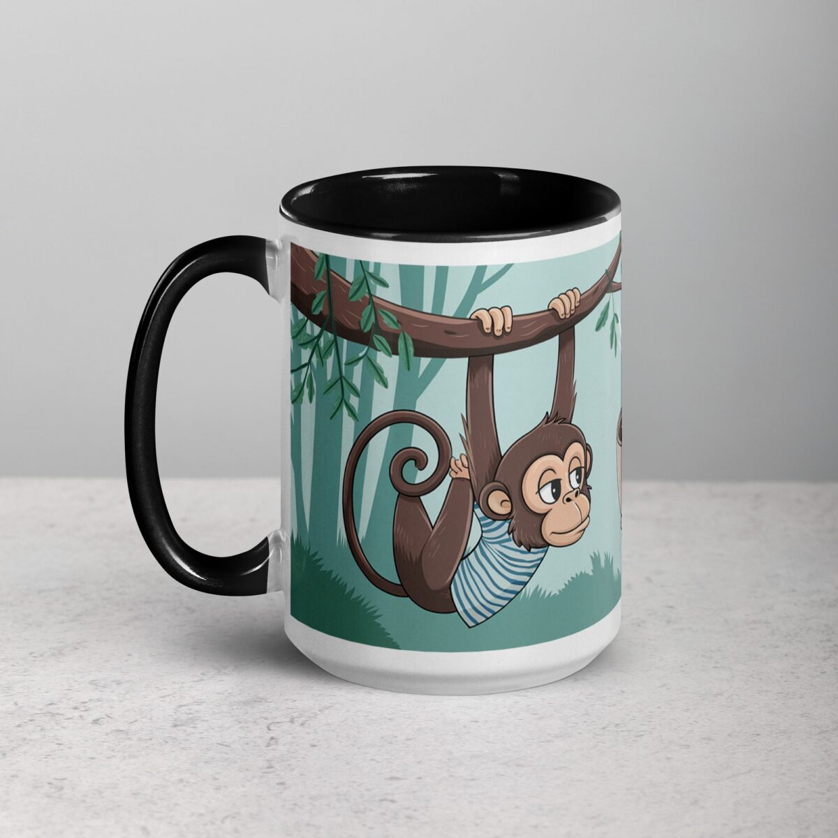 Hang in There, Coffee’s Coming! Monkey Mug - Image 5