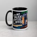 No Talkie Before Coffee Cat Mug - Image 5
