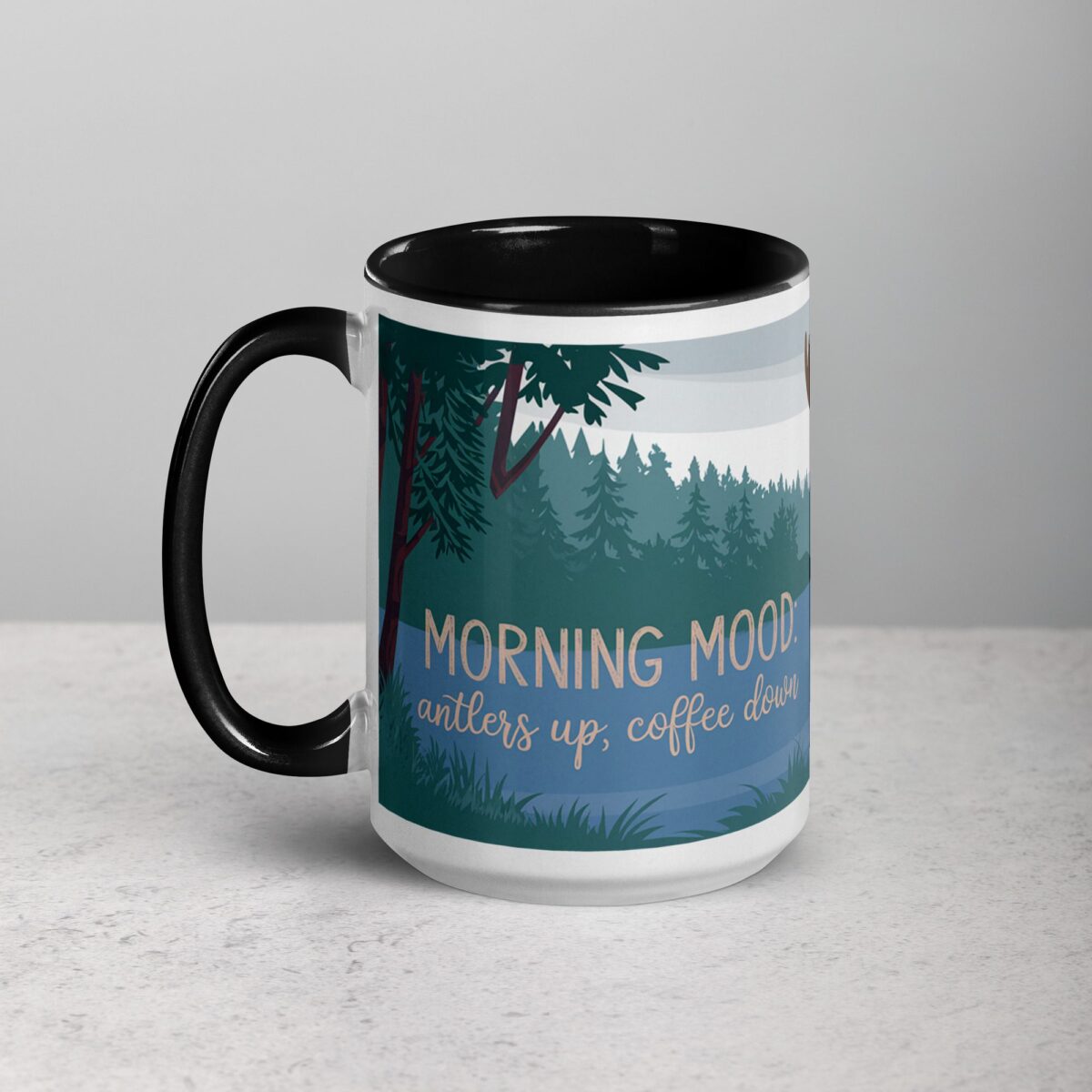 Morning Mood: Antlers Up, Coffee Down Mug - Image 5