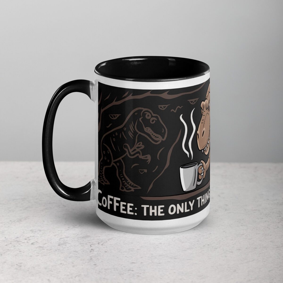 Coffee: The Only Thing Older Than Dinosaurs Mug - Image 5