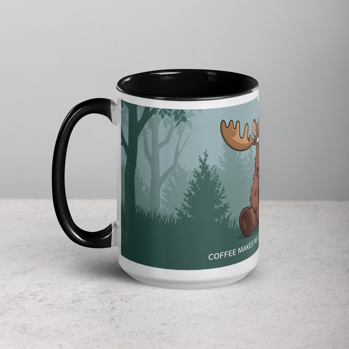 Coffee Makes Me Less of a Moose-ter Mug - Image 5