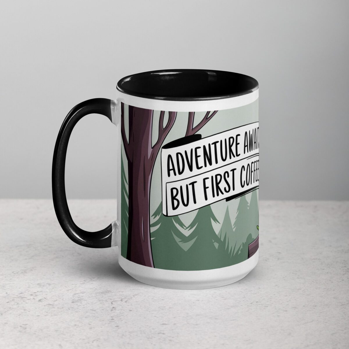 Adventure Awaits, But First Coffee Moose Mug - Image 5