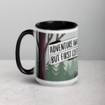 Adventure Awaits, But First Coffee Moose Mug - Image 5