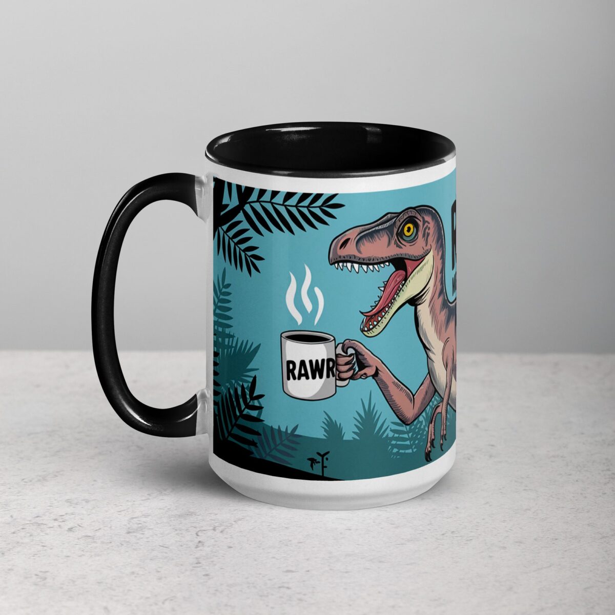 Rawr Means I Need Coffee Mug - Image 5