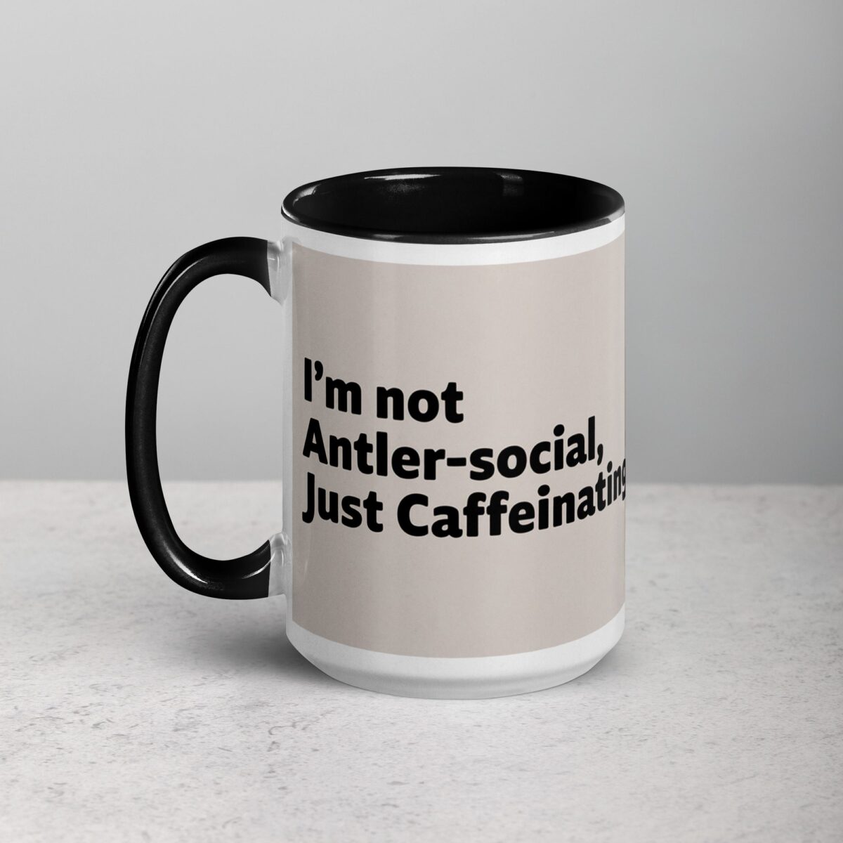 I’m Not Antler-Social, Just Caffeinating Moose Mug - Image 5