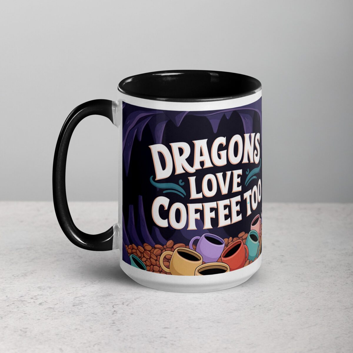 Dragons Love Coffee Too Mug - Image 5