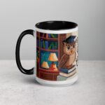 Wise, Warm, and Caffeinated Owl Coffee Mug - Image 5