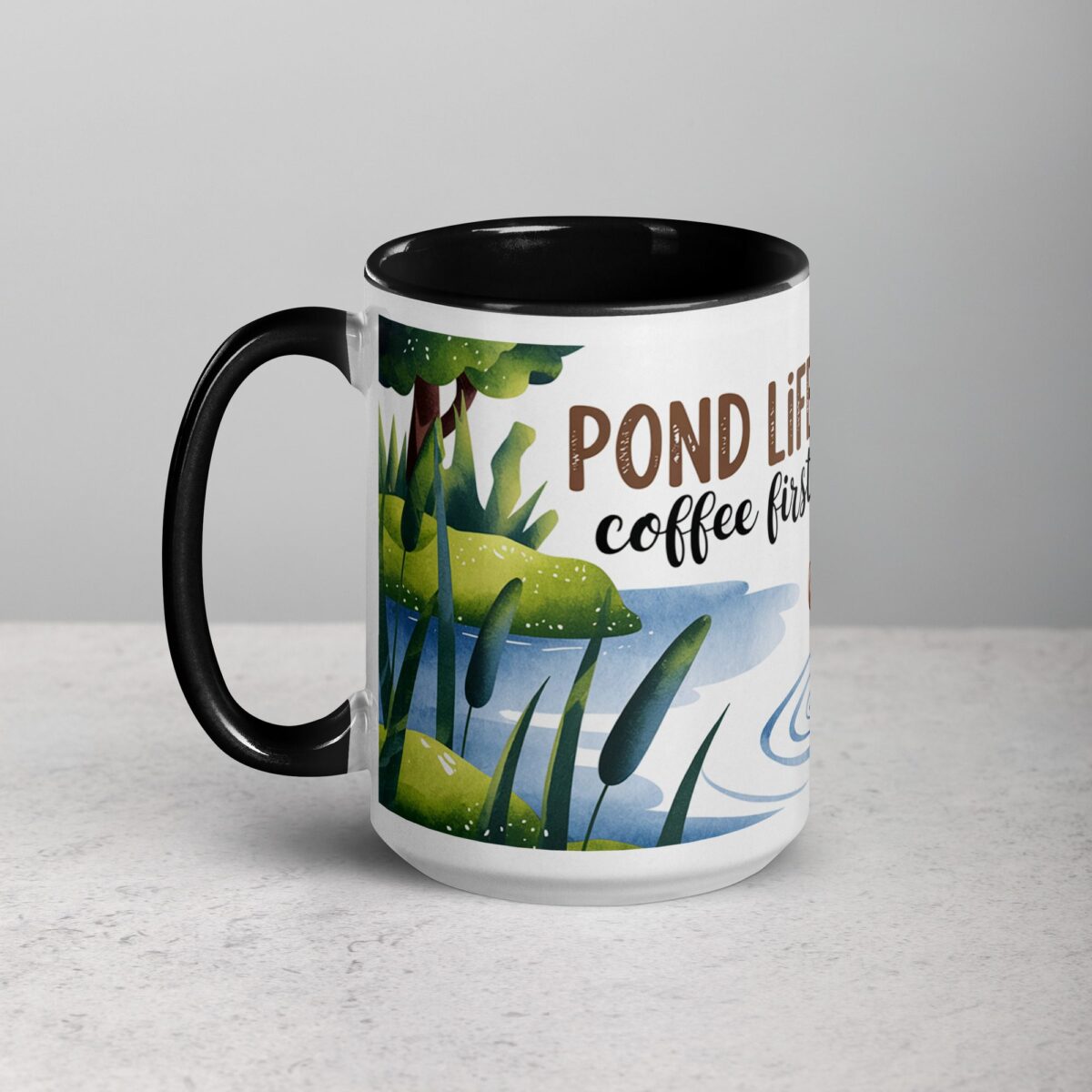 Pond Life, Coffee First Mug - Image 5