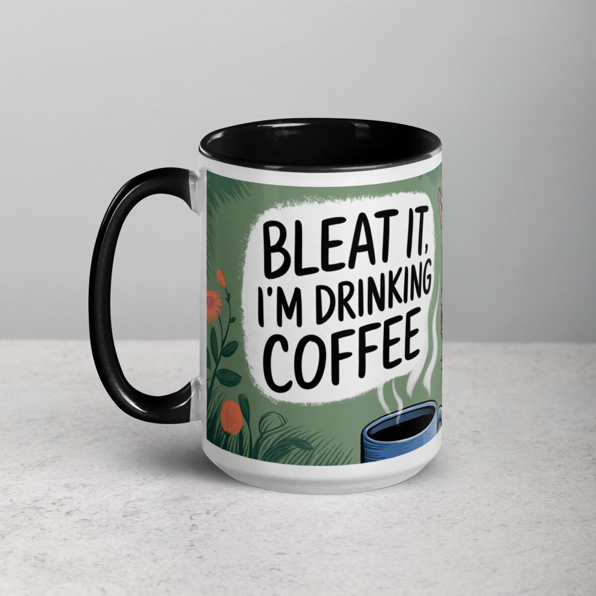 Bleat It, I’m Drinking Coffee Goat Mug - Image 5