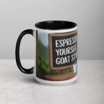 Espresso Yourself, Goat Style Coffee Mug - Image 5