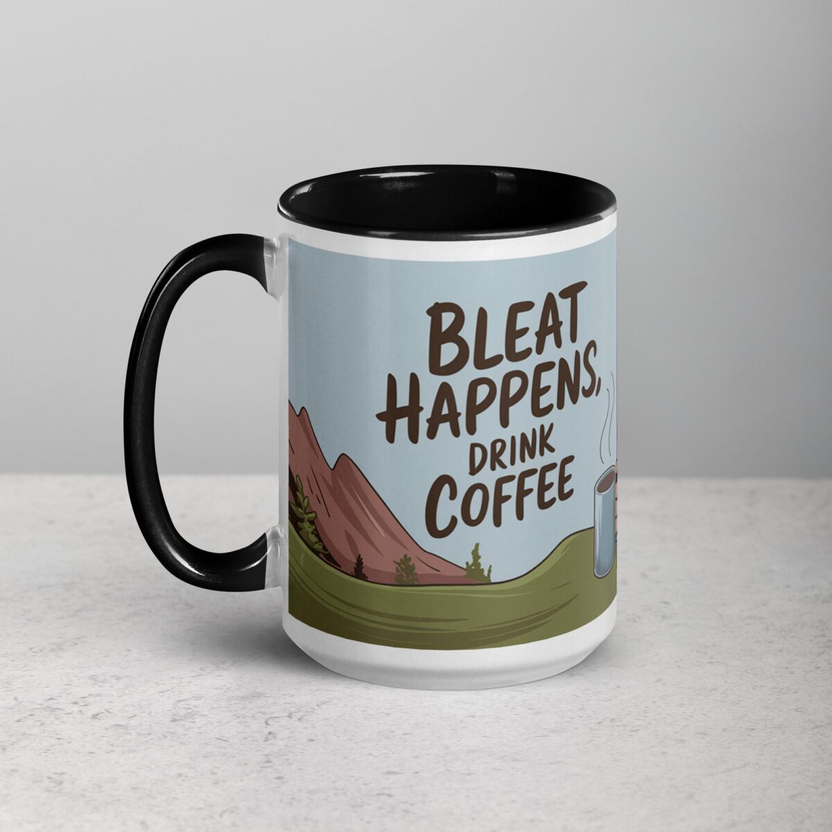 Bleat Happens, Drink Coffee Goat Mug - Image 5