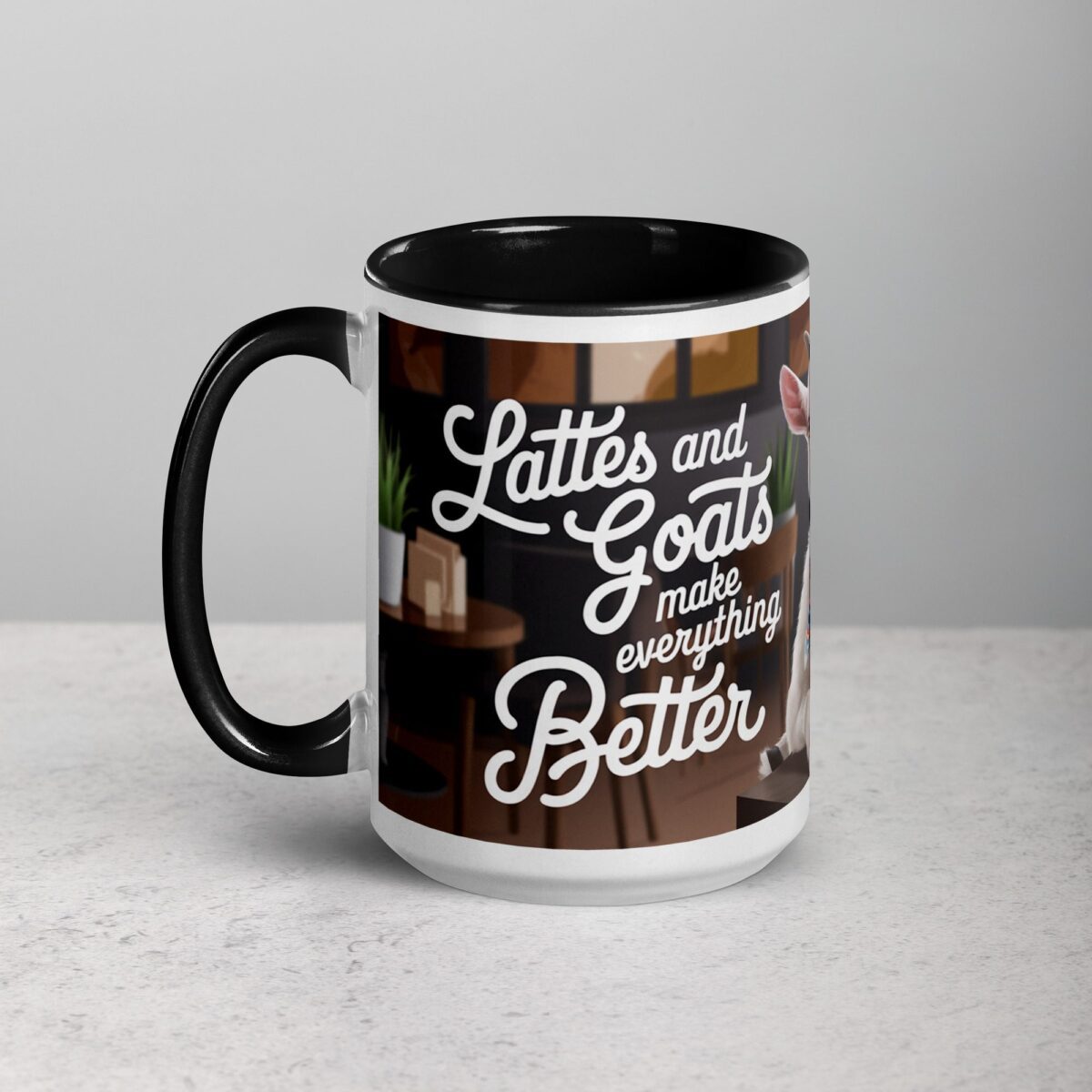 Lattes and Goats Make Everything Better Mug - Image 5