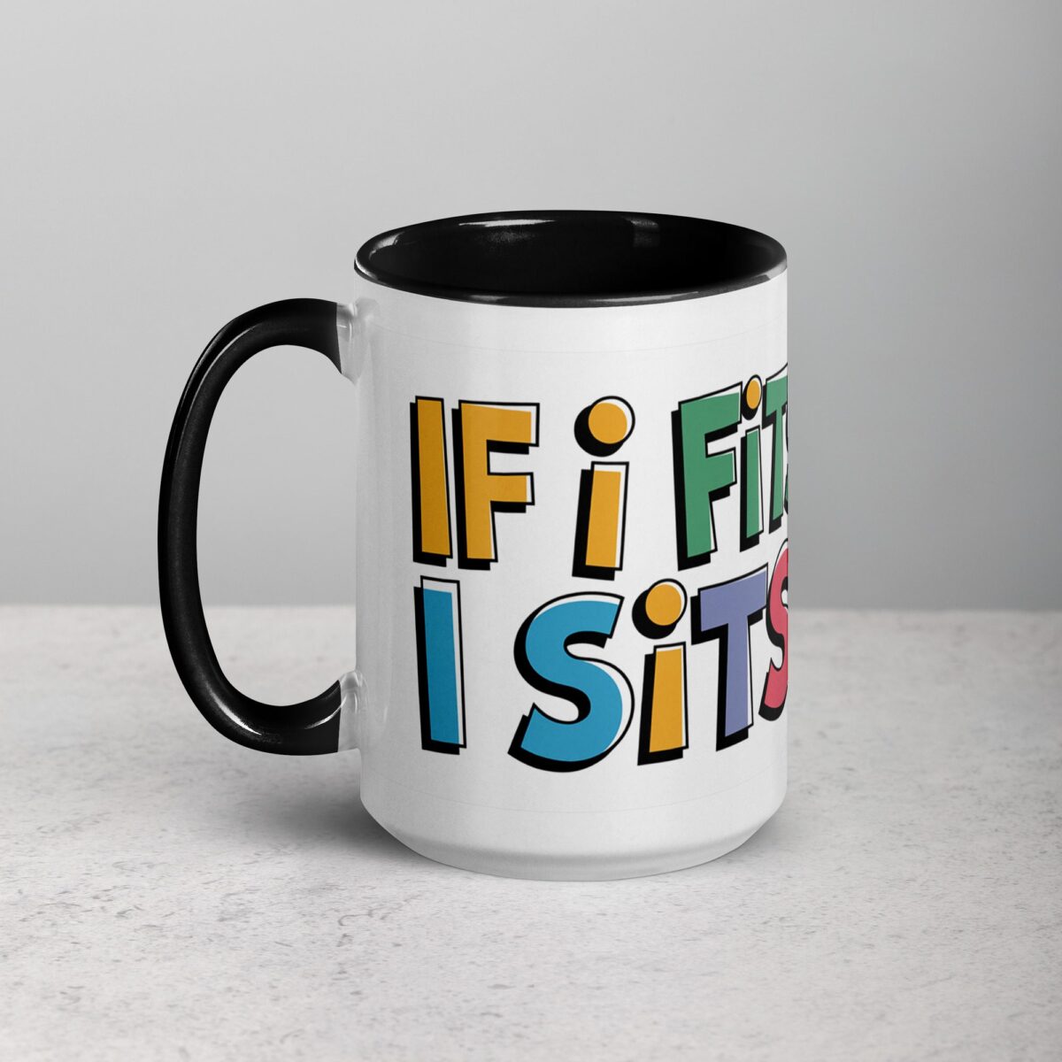 If I Fits, I Sits Cat Coffee Mug & Tea Cup - Image 5
