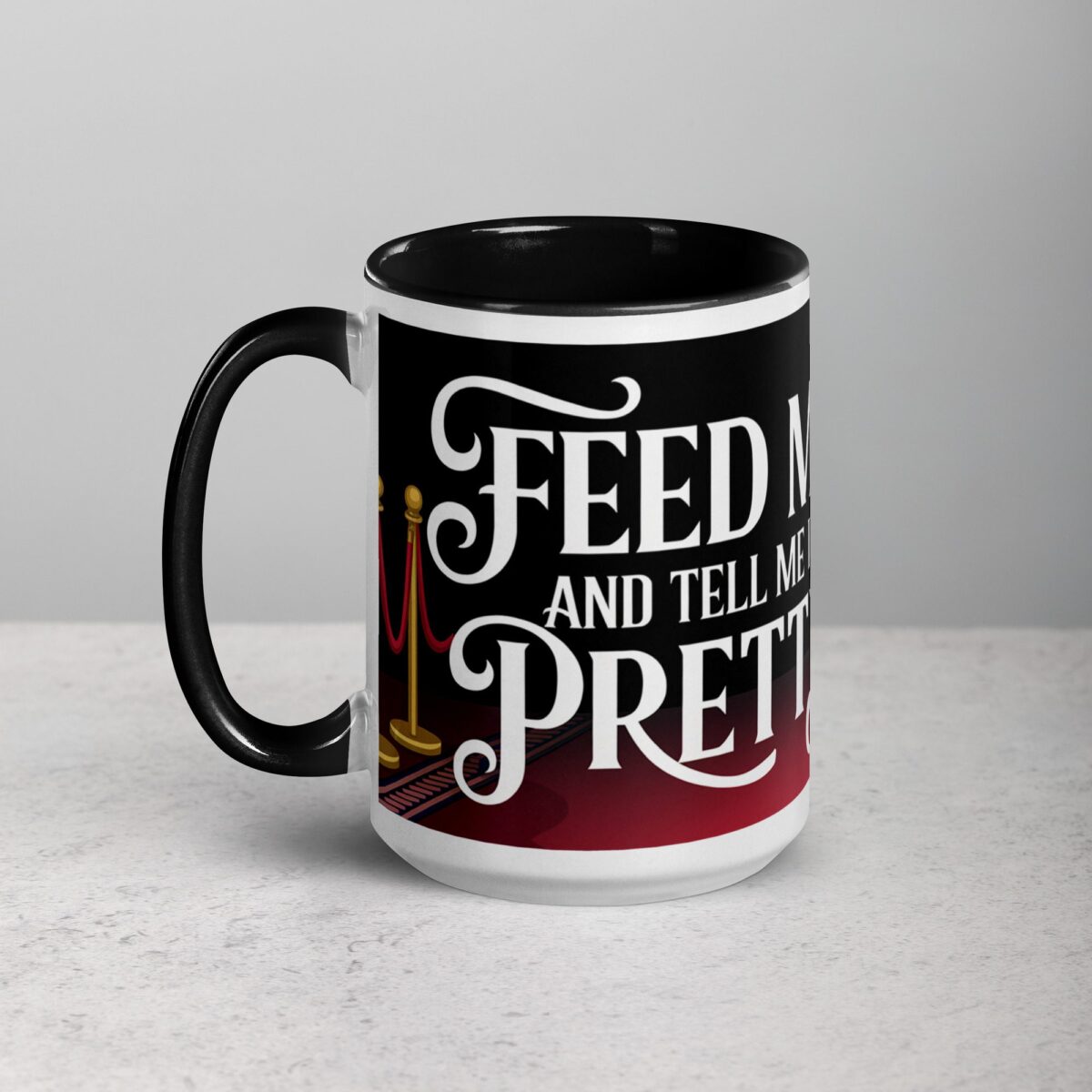 Feed Me and Tell Me I’m Pretty Cat Mug - Image 5