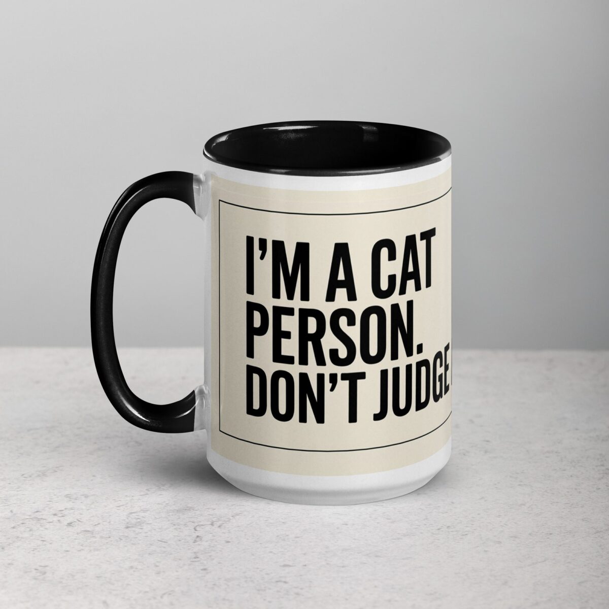 I’m a Cat Person. Don’t Judge Me Mug - Image 5