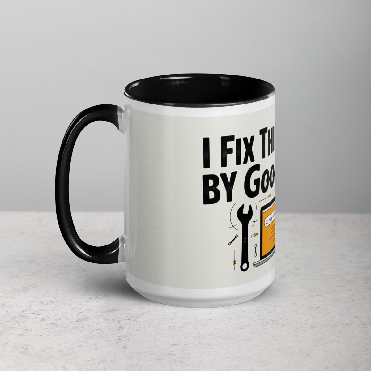 I Fix Things... By Googling It Dad Coffee Mug - Image 5