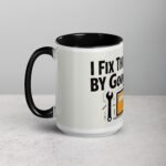I Fix Things... By Googling It Dad Coffee Mug - Image 5