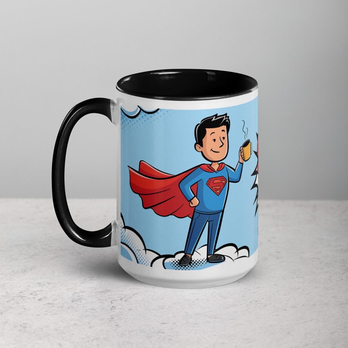 Super Dad Superhero Coffee Mug - Image 5