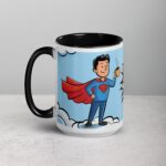 Super Dad Superhero Coffee Mug - Image 5