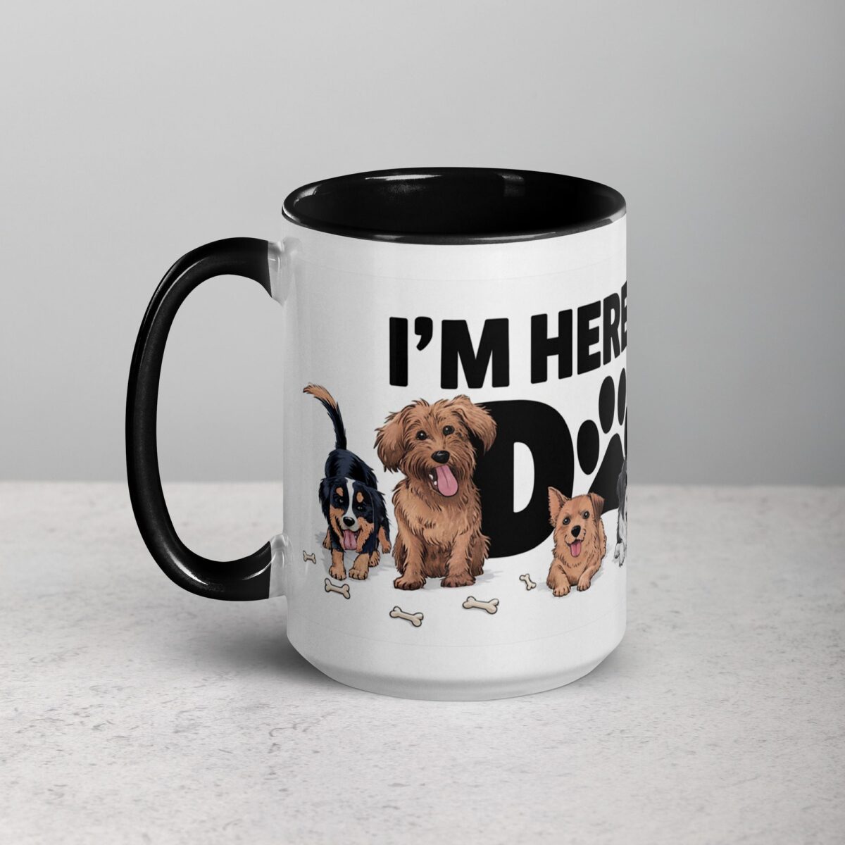 I’m Here for the Dogs Coffee Mug - Image 5