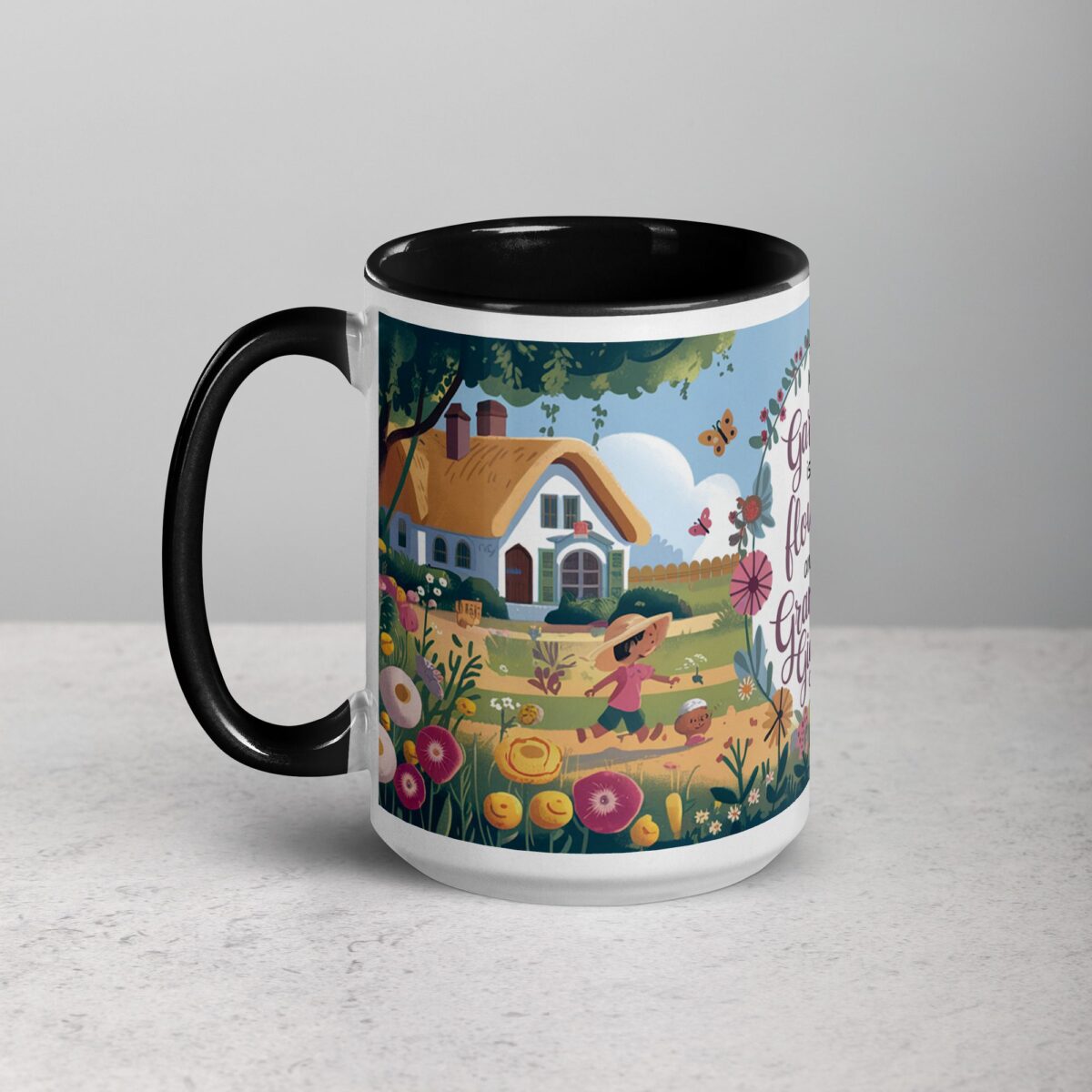My Garden Is Full of Flowers and Grandkid Giggles Mug - Image 5