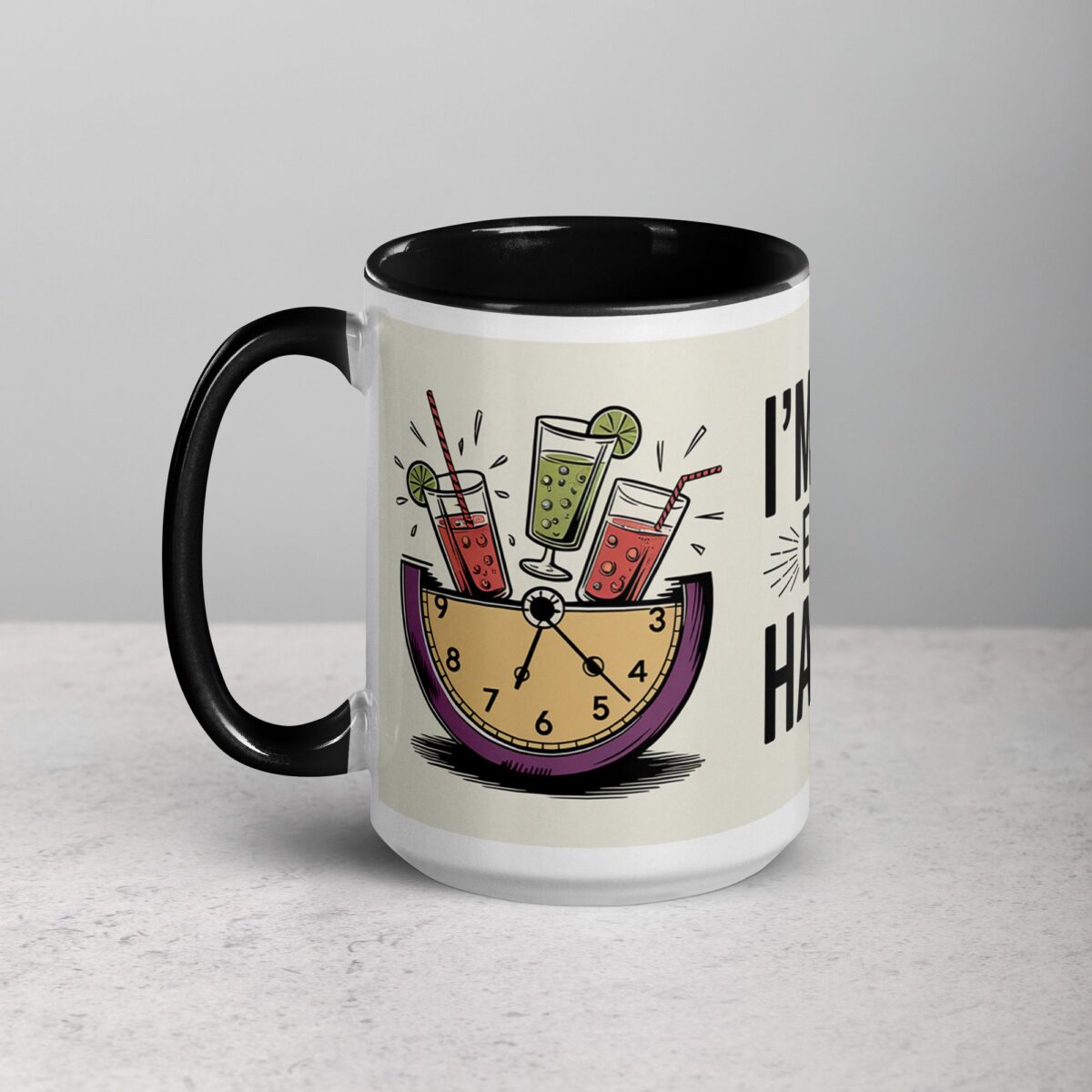 I’m Retired: Every Hour Is Happy Hour Coffee Mug - Image 5