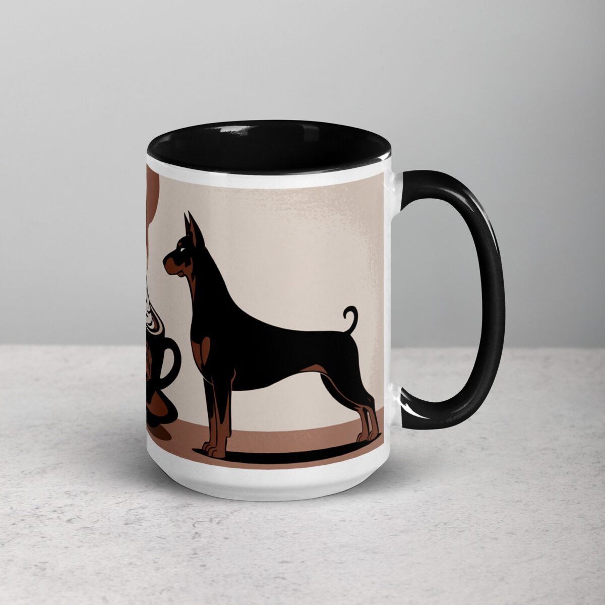 Fueled by Coffee and Doberman Love Mug - Image 6