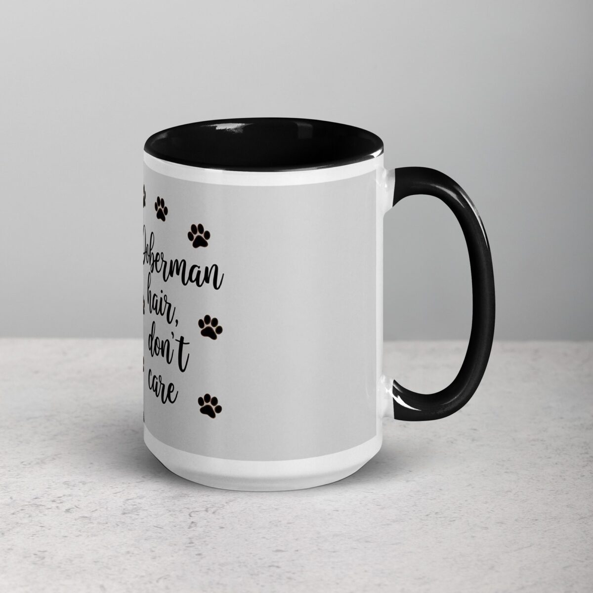 Doberman Hair, Don’t Care Coffee Mug - Image 6