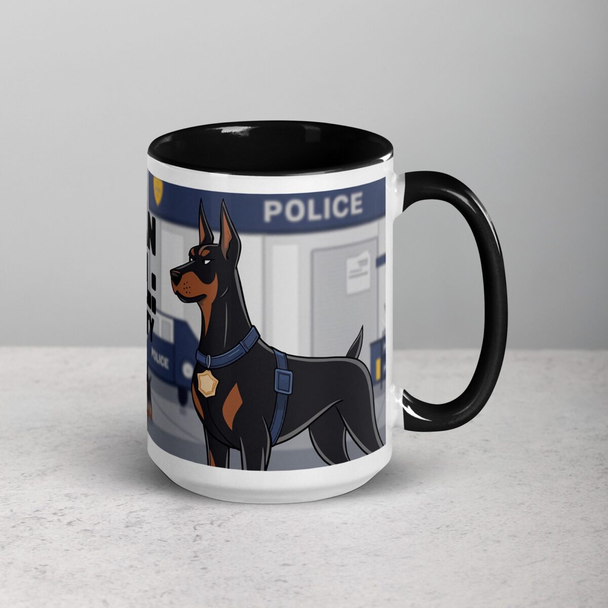 Doberman Patrol: Always on Duty Coffee Mug & Tea Cup - Image 6