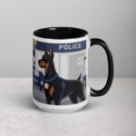 Doberman Patrol: Always on Duty Coffee Mug & Tea Cup - Image 6