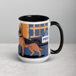 German Shepherd Patrol: Always on Duty Coffee Mug - Image 6