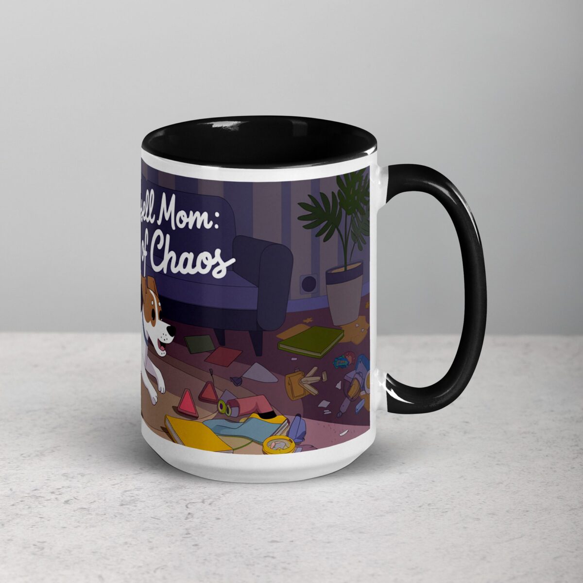 Jack Russell Mom: Queen of Chaos Coffee Mug - Image 6