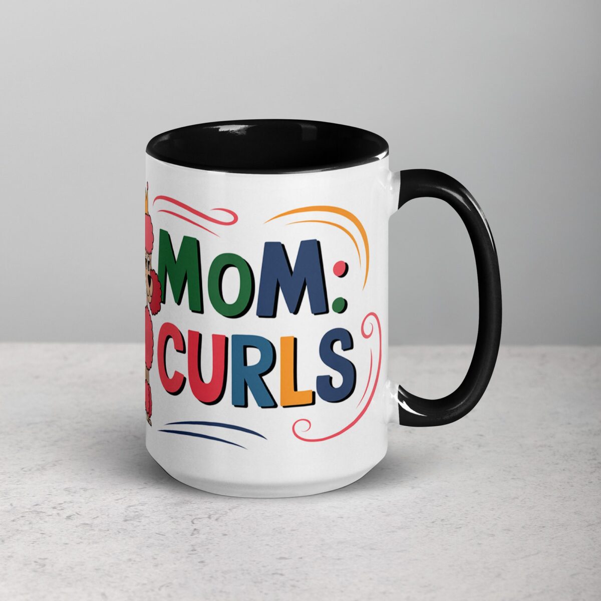 Poodle Mom: Queen of Curls Coffee Mug - Image 6