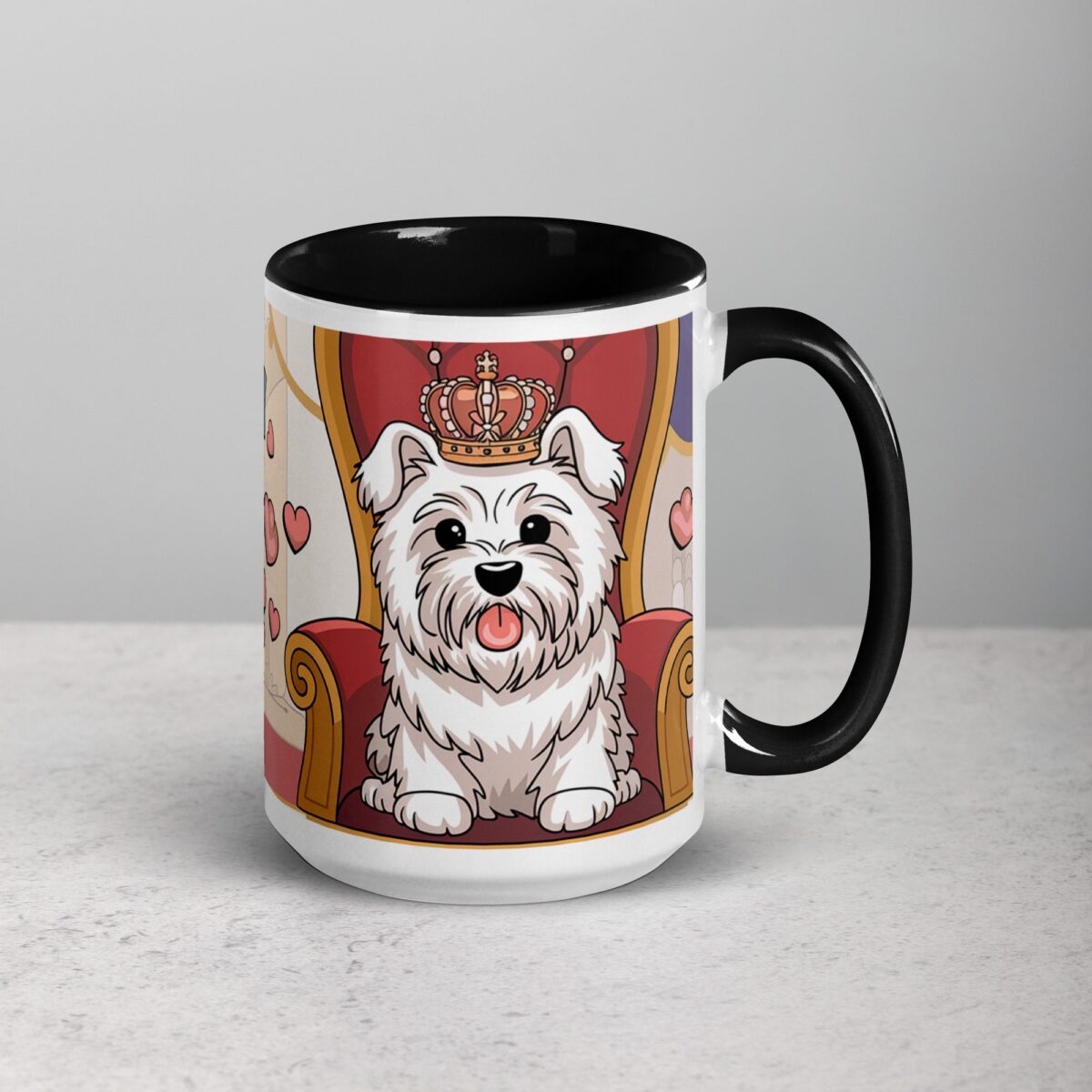 Westie Mom: Queen of Fluff Coffee Mug - Image 6