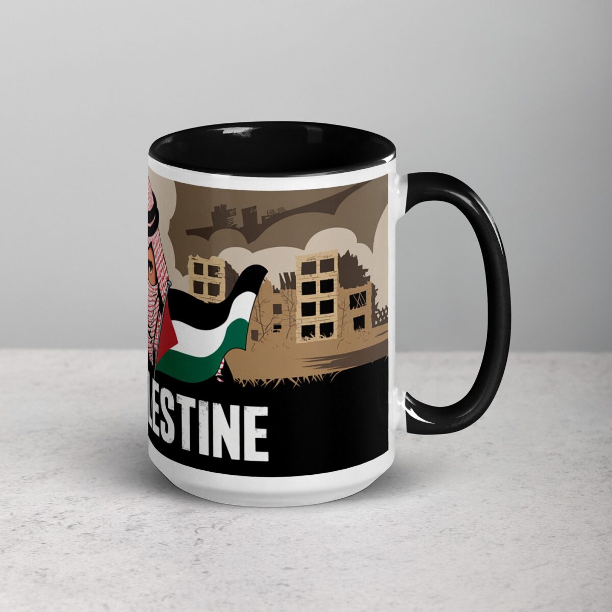 Free Palestine Freedom Fighter Mug - Image 6