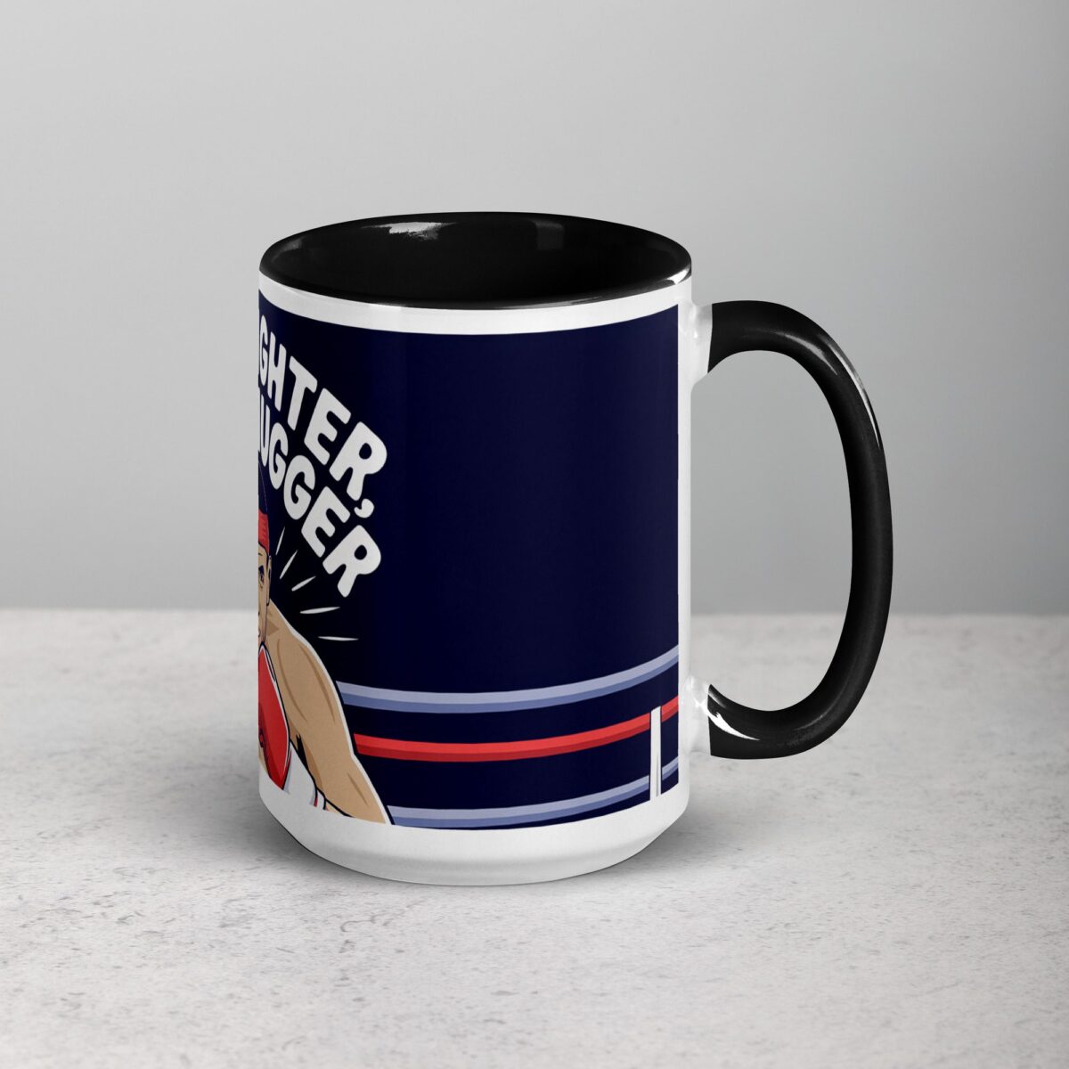 I’m a Fighter, Not a Hugger Boxing Mug - Image 6