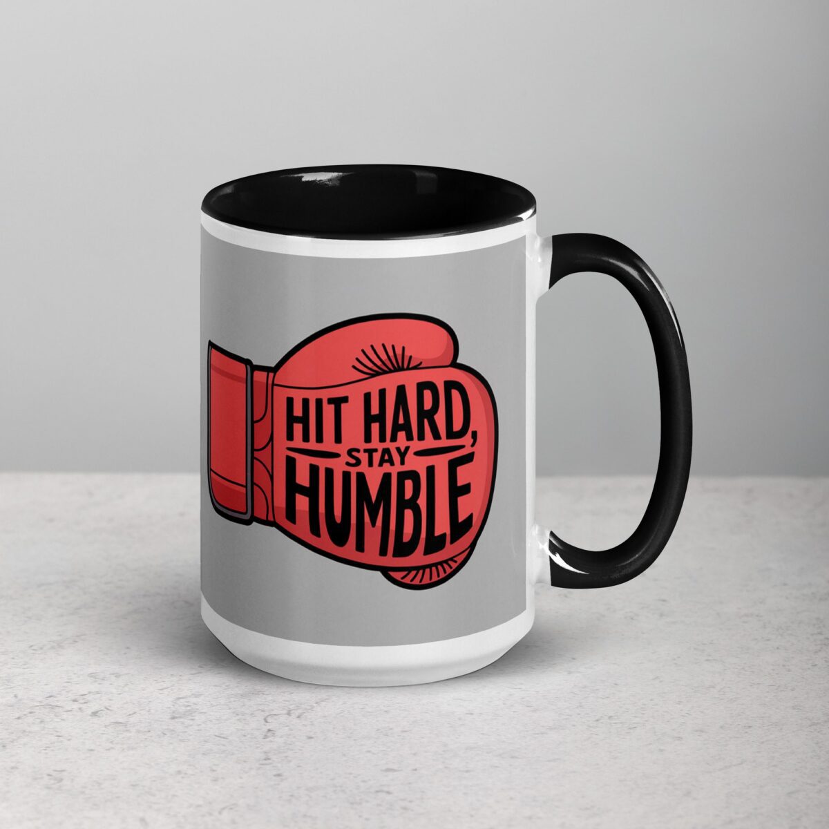 Hit Hard, Stay Humble Boxing Mug - Image 6