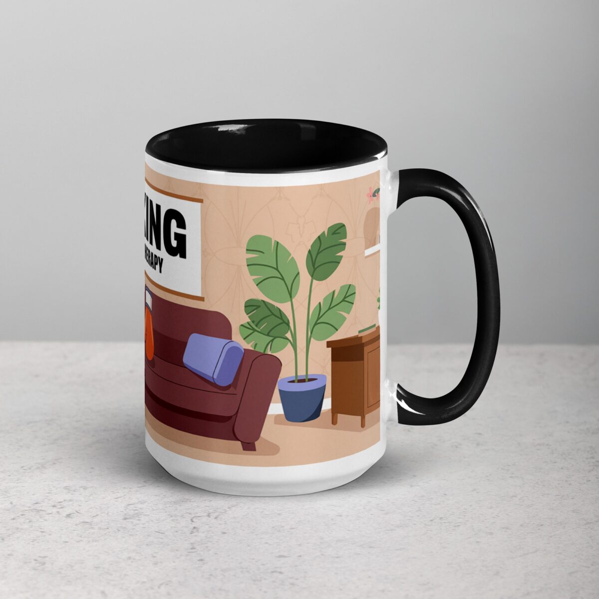 Boxing is My Therapy Coffee Mug & Tea Cup - Image 6