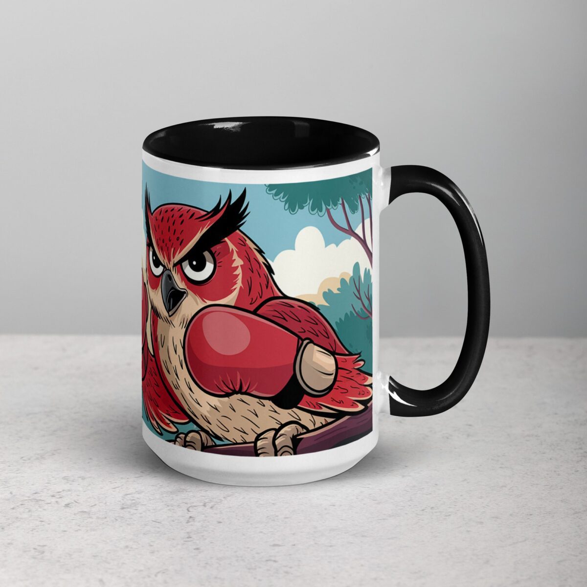 Red Owl Boxing Limited Edition Coffee Mug - Image 6