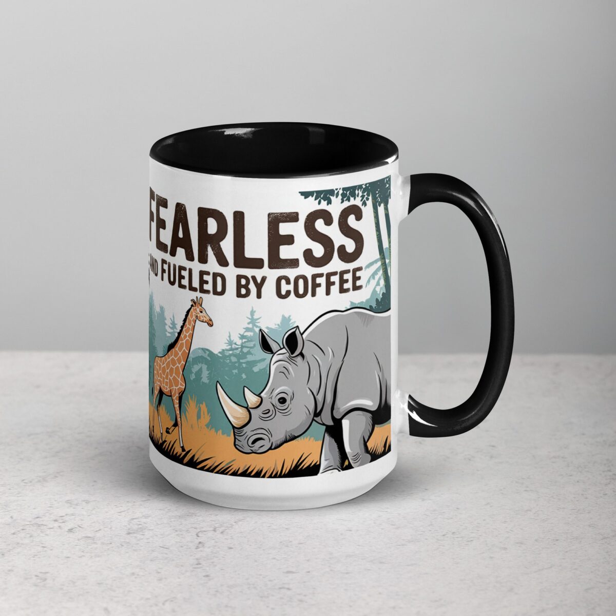 Fearless and Fueled by Coffee Lion Mug - Image 6