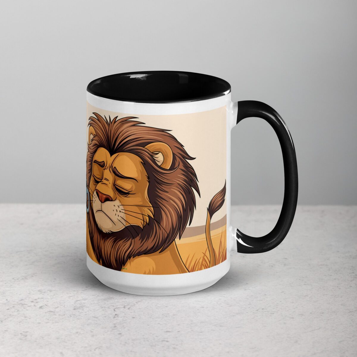 Hear Me Roar... After Coffee Lion Mug - Image 6